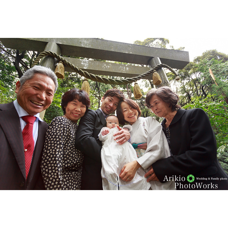 加佐登神社でお宮参り出張撮影