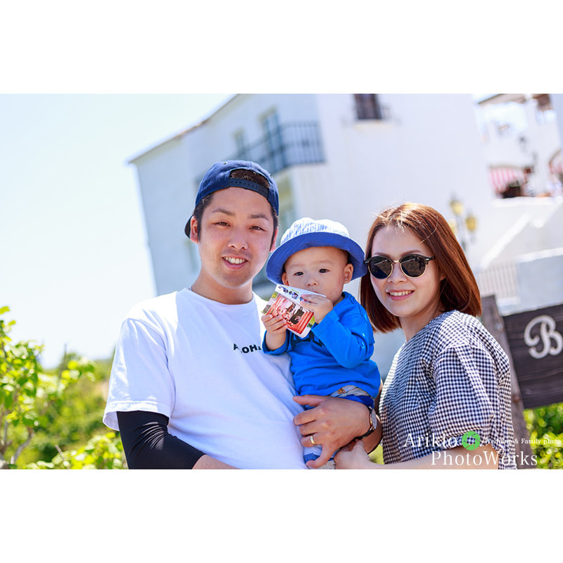 志摩地中海村で家族写真の出張撮影