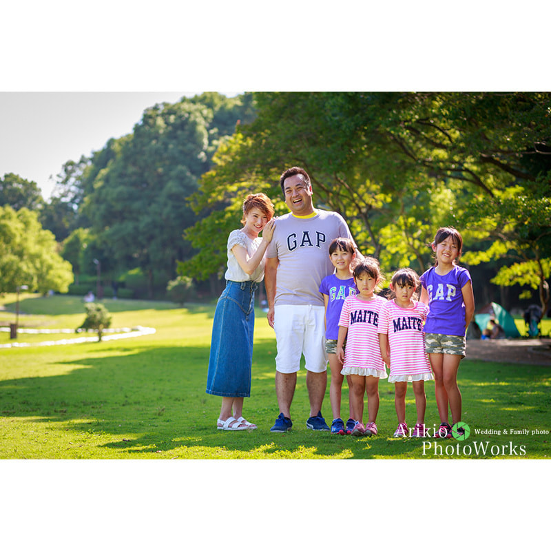 南部丘陵公園で家族写真の出張撮影
