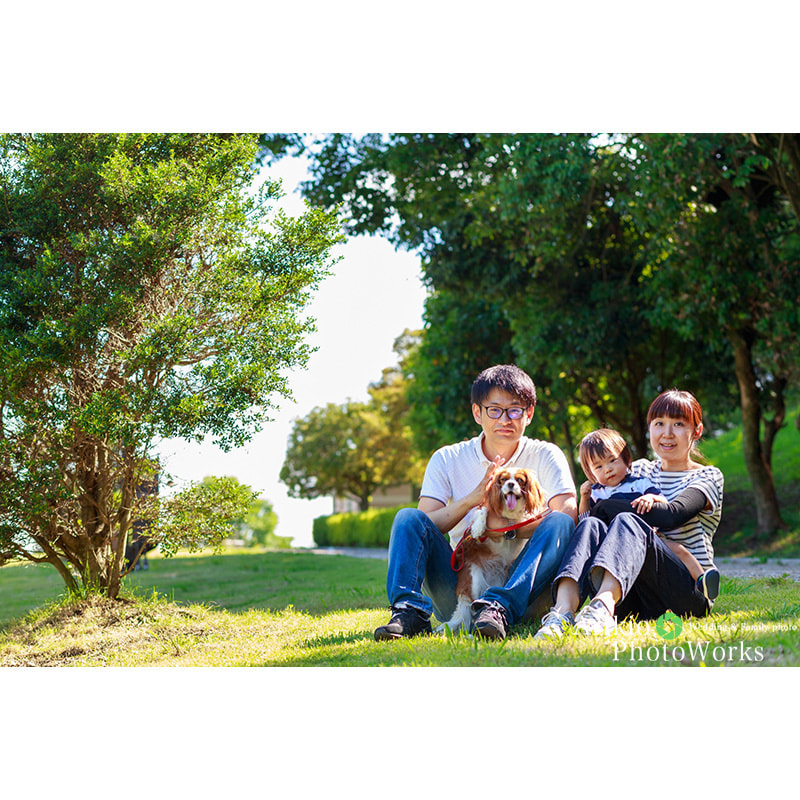 南部丘陵公園で家族写真の出張撮影