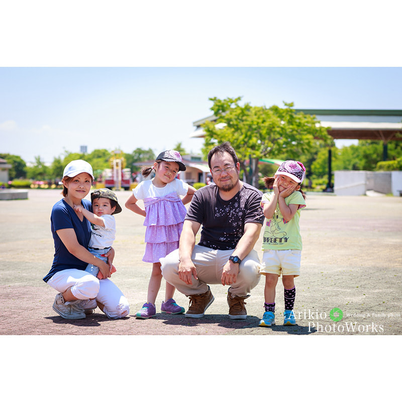 海南こどもの国で家族写真の出張撮影